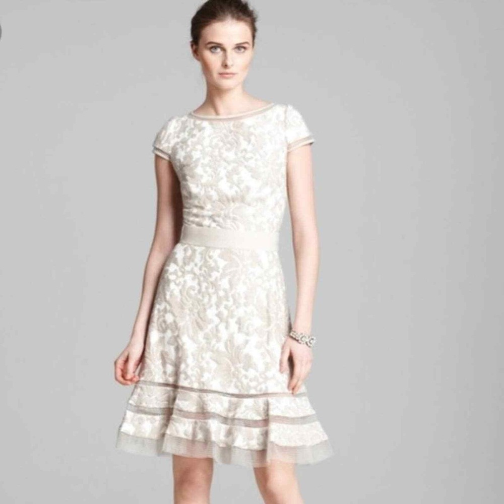 Tadashi Shoji Ivory‎ Floral Dress